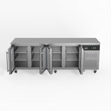 AG Commercial Four Glass Door Worktop / Under Bench Display Fridge 700mm Depth GNX4100TNG