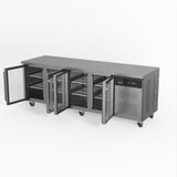 AG Commercial Four Glass Door Worktop / Under Bench Display Fridge 700mm Depth GNX4100TNG