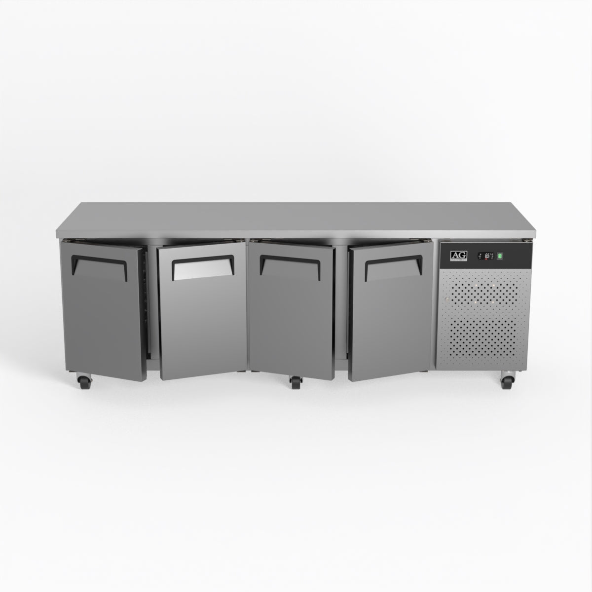 Commercial Four Door Worktop / Under Bench Fridge 700mm Depth