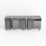 Commercial Four Door Worktop / Under Bench Fridge 700mm Depth