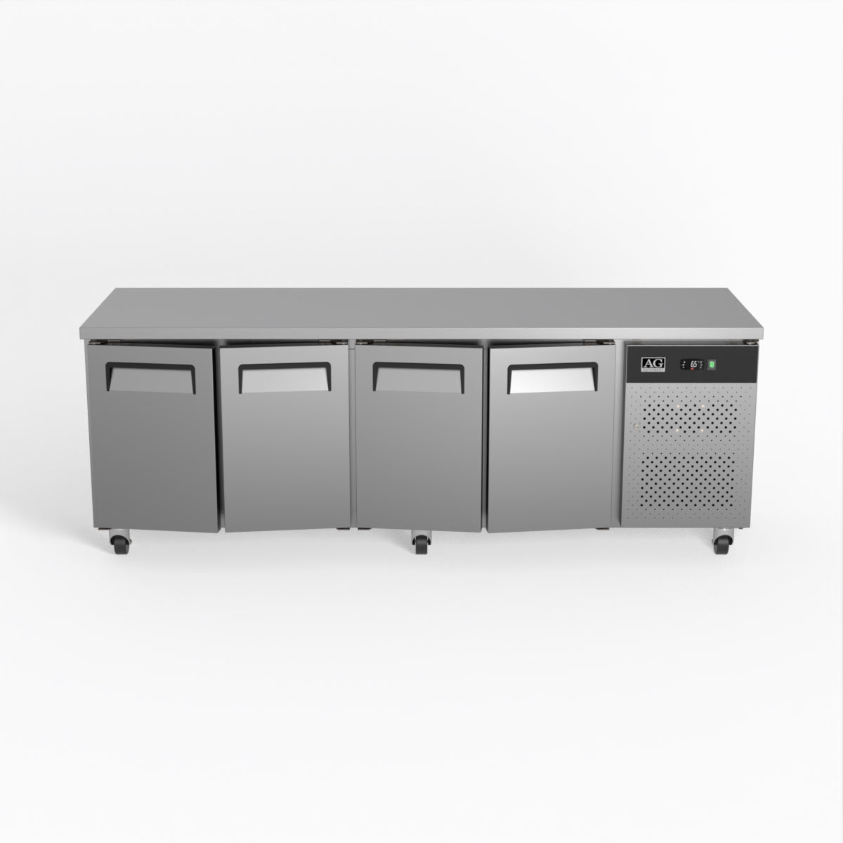 Commercial Four Door Worktop / Under Bench Fridge 700mm Depth