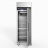 600 Litre Upright Single Stainless Steel Door Freezer