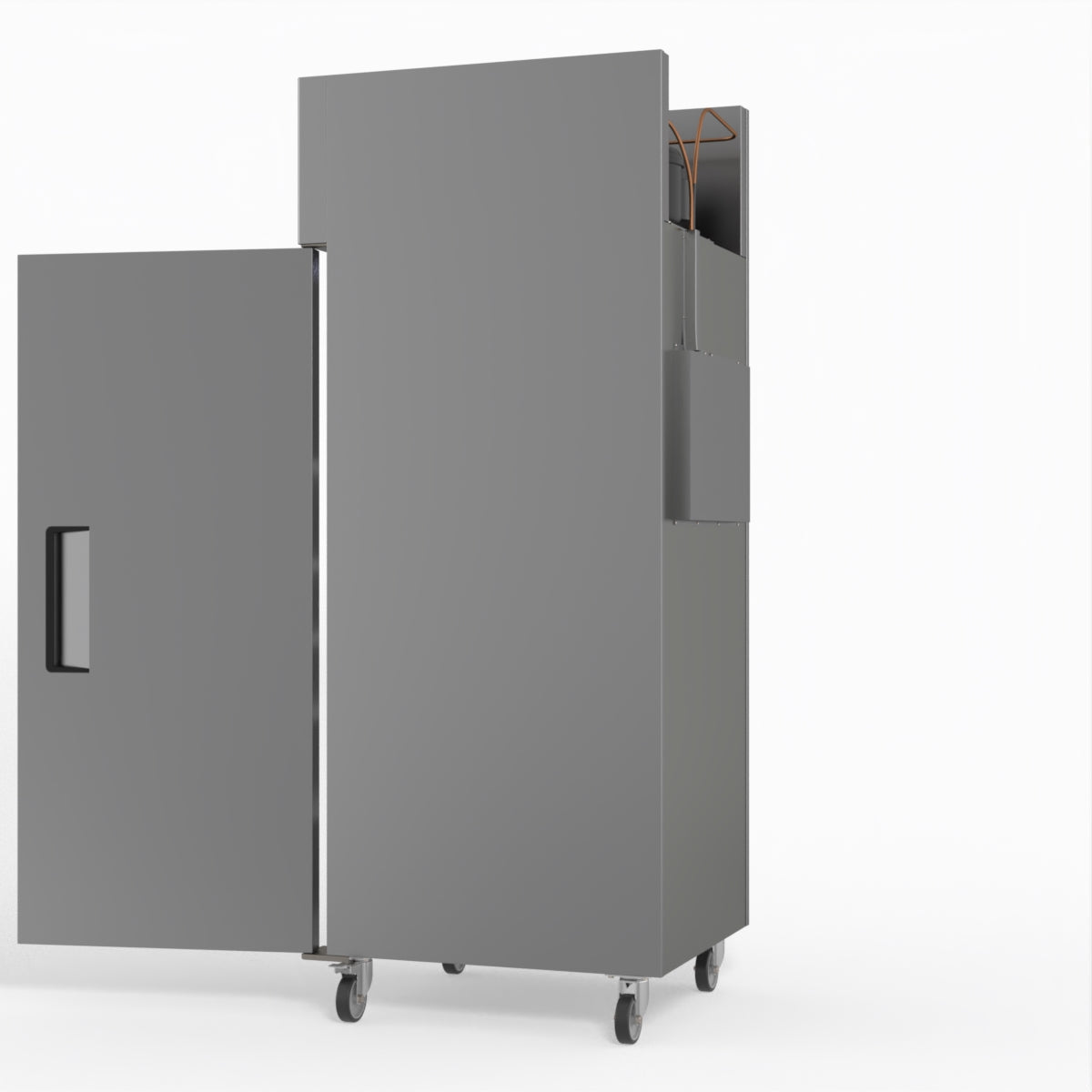 600 Litre Upright Single Stainless Steel Door Freezer