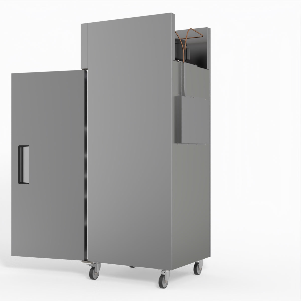 600 Litre Upright Single Stainless Steel Door Freezer