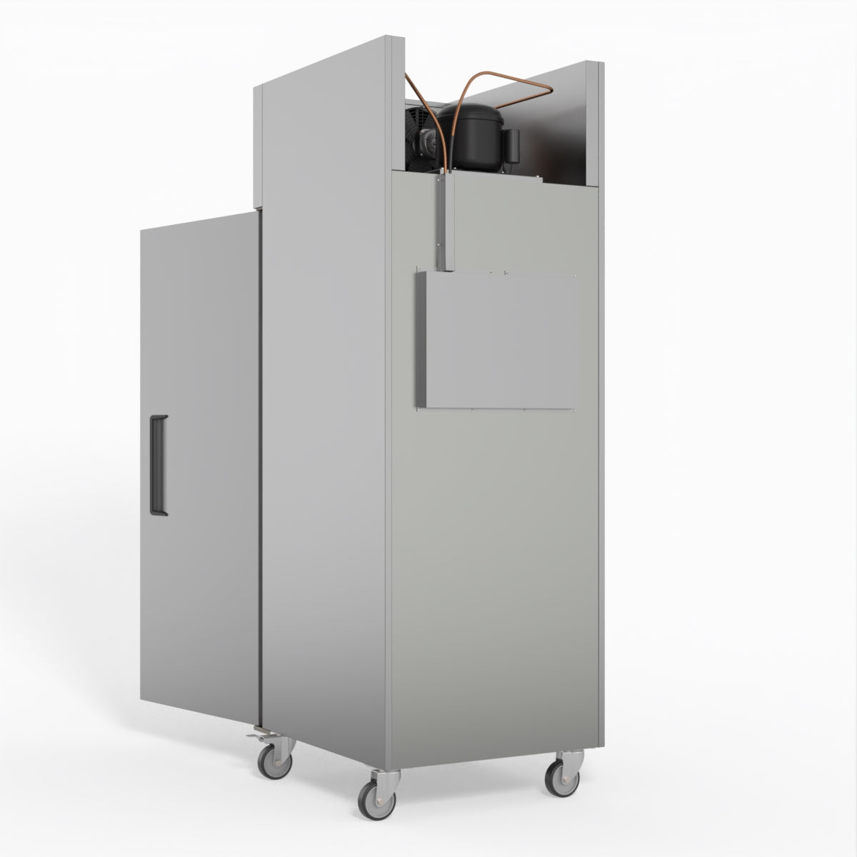 600 Litre Upright Single Stainless Steel Door Freezer