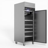 600 Litre Upright Single Stainless Steel Door Freezer