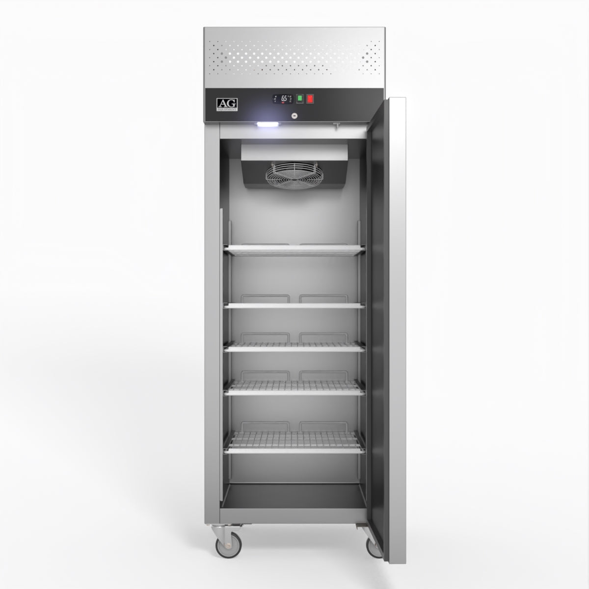 600 Litre Upright Single Stainless Steel Door Freezer