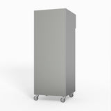 650 Litre Upright Stainless Steel Glass Door Fridge