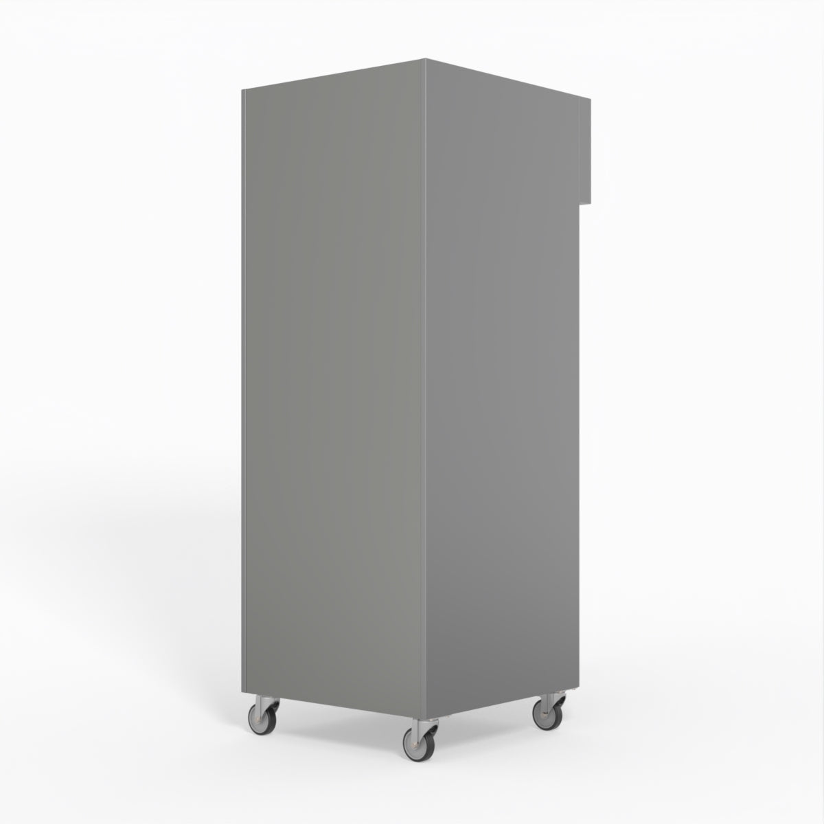 650 Litre Upright Stainless Steel Glass Door Fridge