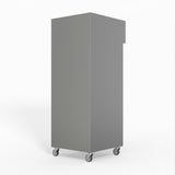 650 Litre Upright Stainless Steel Glass Door Fridge