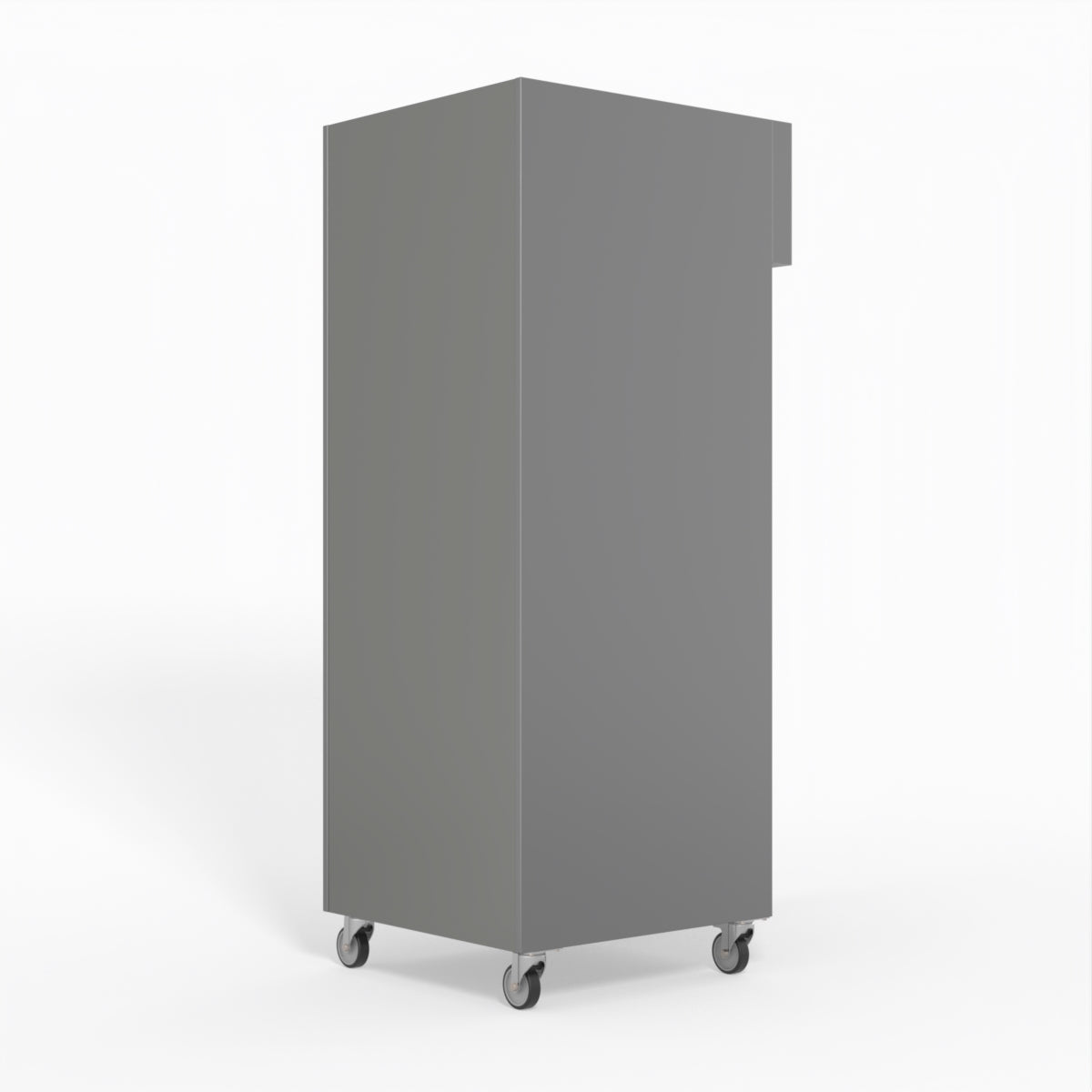 650 Litre Upright Stainless Steel Glass Door Fridge