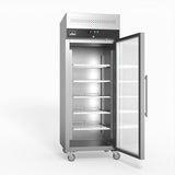 650 Litre Upright Stainless Steel Glass Door Fridge