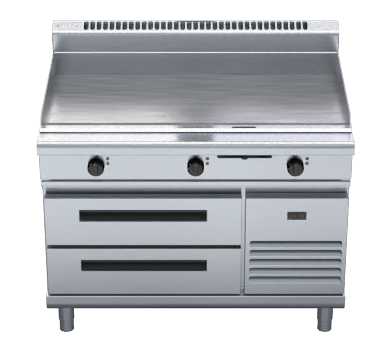 Waldorf 800 Series Gp8120E Rb 120Mm Electric Griddle Refrigerated Base