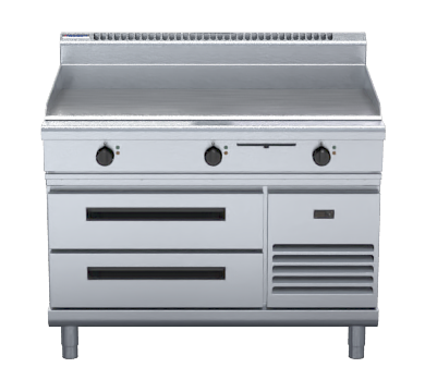 Waldorf 800 Series Gp8120E Rb 120Mm Electric Griddle Refrigerated Base