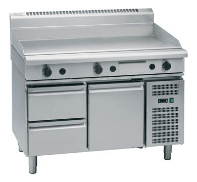 Waldorf 800 Series Gp8120G Rb 1200Mm Gas Griddle Refrigerated Base