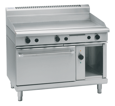 Waldorf 800 Series Gpl8121Gec 1200Mm Gas Griddle Electric Convection Oven Range Low Back