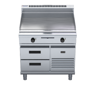 Waldorf 800 Series Gp8900E Rb 900Mm Electric Griddle Refrigerated Base