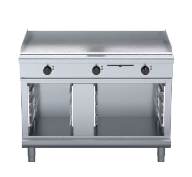 Waldorf 800 Series Gpl8120E Cb 1200Mm Electric Griddle Low Back Version Cabinet Base
