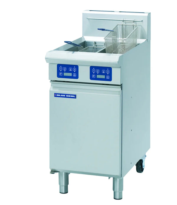 Blue Seal Evolution Series Gt46E 450Mm Twin Pan Gas Fryer
