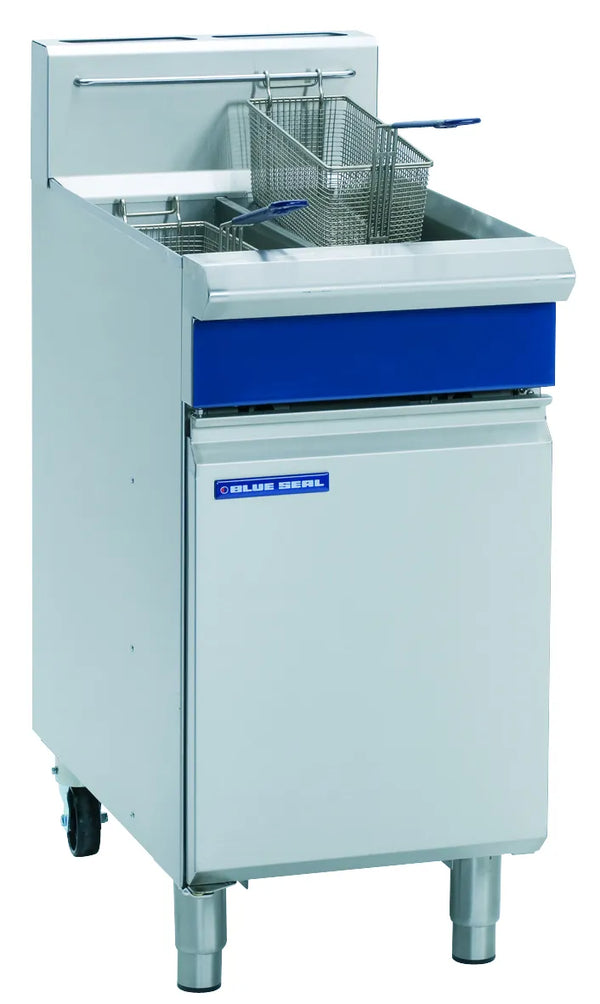 Blue Seal Evolution Series Gt46 450Mm Twin Pan Gas Fryer