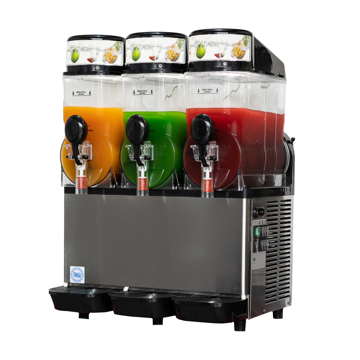 Carpigani Horeca GHZ 3FF Triple Bowl Slushie Machine with LED Light Box