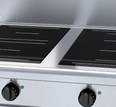 Blue Seal Evolution Series In514R3F B 900Mm Induction Cooktops Bench Model