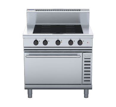 Waldorf 800 Series In8410Ecf 900Mm Induction Range Convection Oven