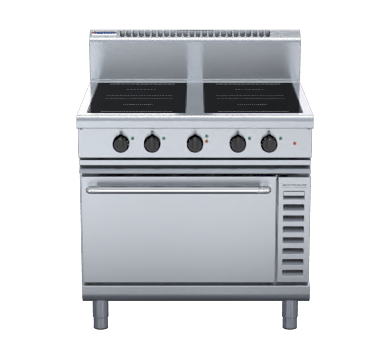 Waldorf 800 Series In8410Ecr3 900Mm Induction Range Convection Oven