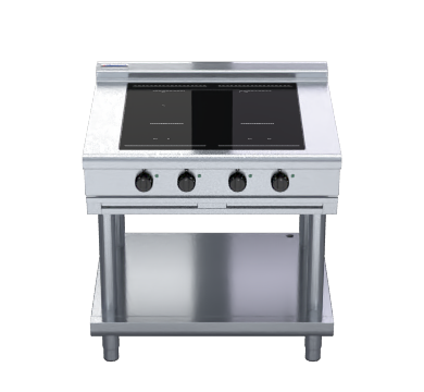 Waldorf 800 Series Inl8400F Ls 900Mm Electric Induction Cooktop Low Back Version Leg Stand