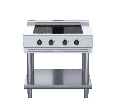 Waldorf 800 Series Inl8400F Ls 900Mm Electric Induction Cooktop Low Back Version Leg Stand