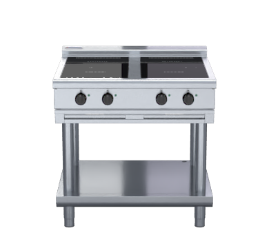 Waldorf 800 Series Inl8400R3 Ls 900Mm Electric Induction Cooktop Low Back Version Leg Stand