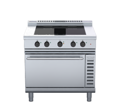 Waldorf 800 Series Inl8410Ecf 900Mm Induction Range Convection Oven Low Back Version