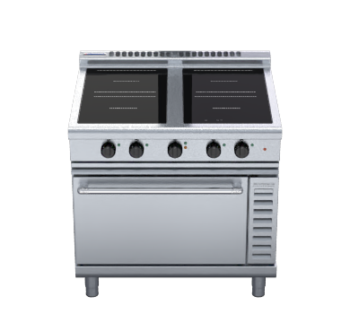 Waldorf 800 Series Inl8410Ecr3 900Mm Induction Range Convection Oven Low Back Version