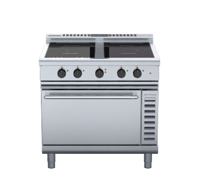 Waldorf 800 Series Inl8410Ecr3 900Mm Induction Range Convection Oven Low Back Version