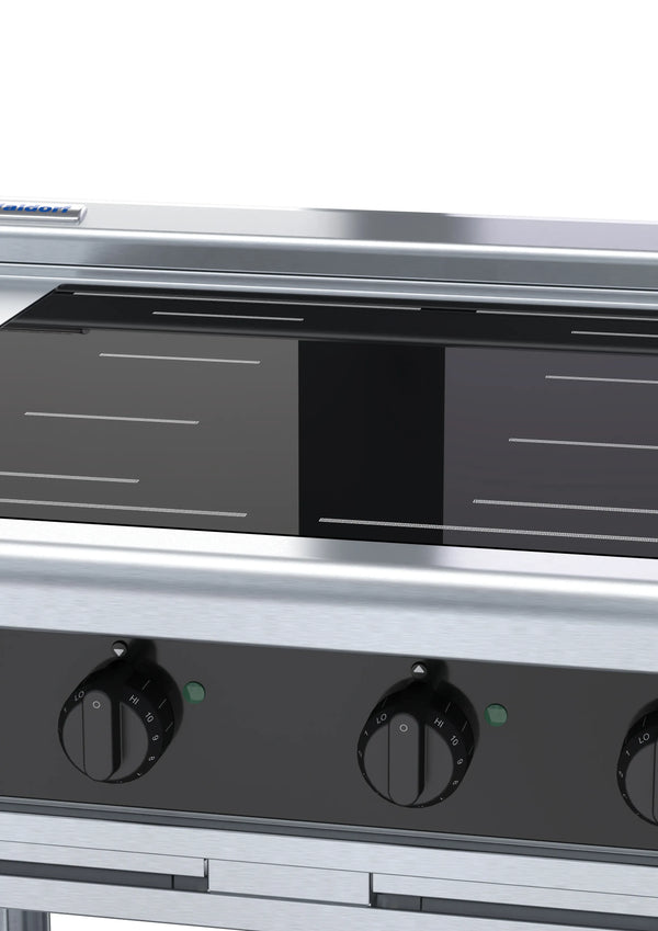 Waldorf Bold Inlb8400F Ls 900Mm Electric Induction Cooktop Low Back Version Leg Stand