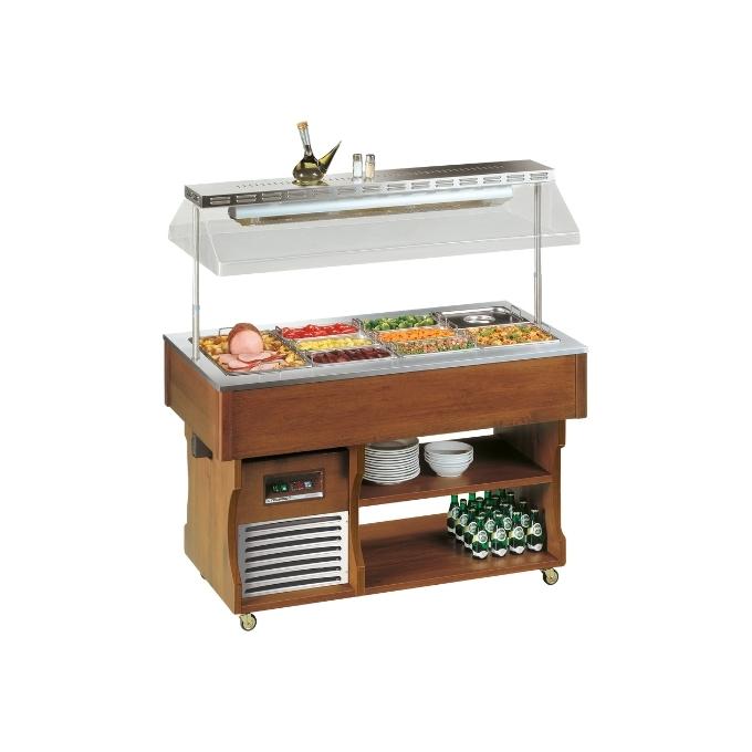 Tecfrigo Isola Self-Serve Bain-Marie - 4 Bain Marie - Whisk Hospitality - TEC_ISOLA4MBM