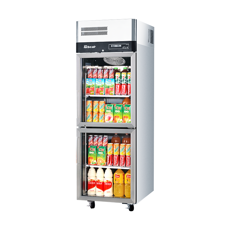 Turbo Air 2 Half Glass Door Upright Display Freezer 572L KF25-2G-N - Whisk Hospitality - KF25-2G-N