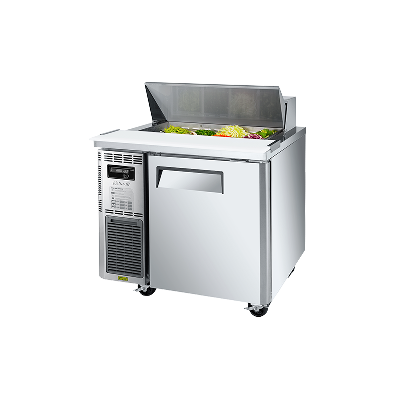 Turbo Air 1 Door Salad Prep Fridge with Hood 900mm KHR9-1-N - Whisk Hospitality - KHR9-1-N
