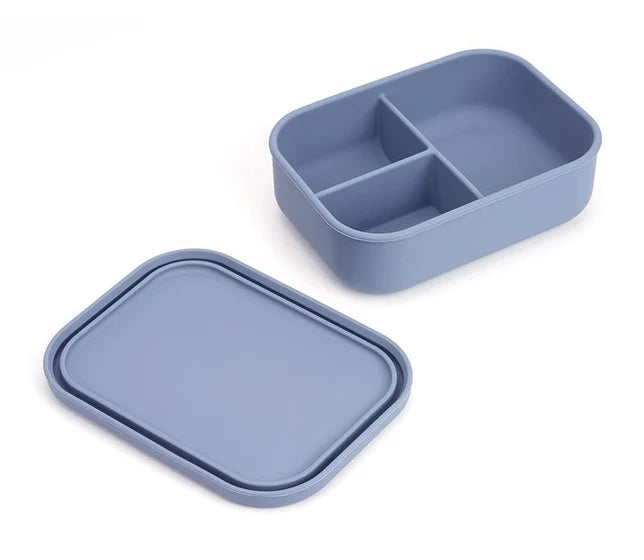 Kuvings 3-Compartment Blue Bento Silicone Lunch Box - Whisk Hospitality - KUV18
