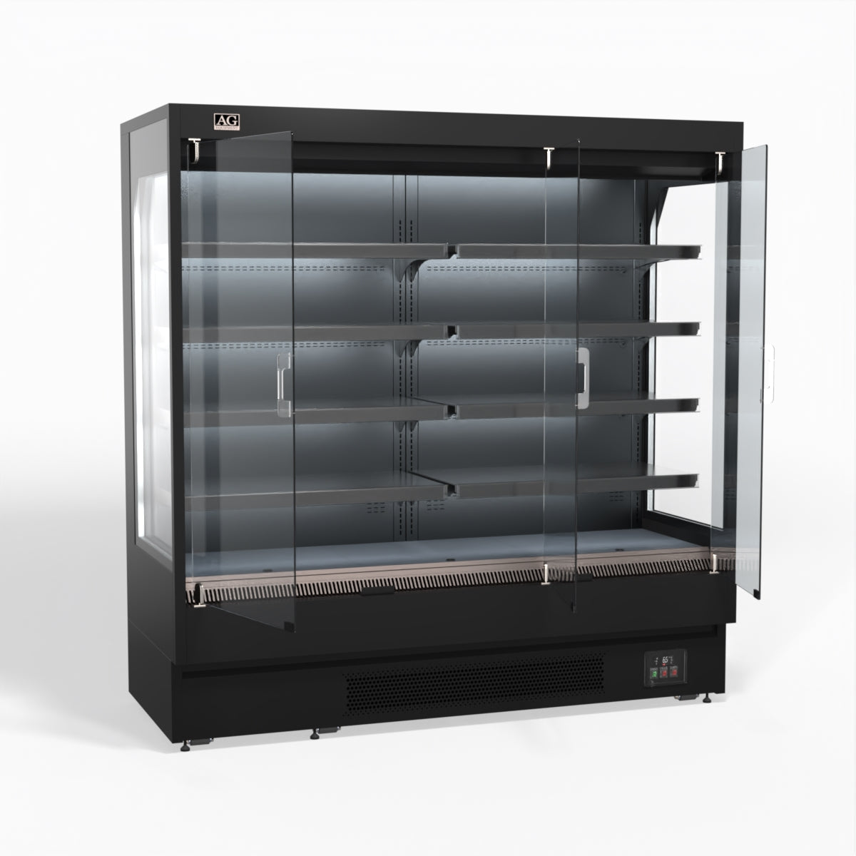 1940mm Supermarket Multi Deck Showcase 3 door Glass Fridge