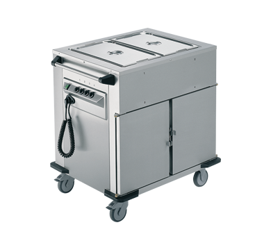 Rieber Norm Ii 2 Bain Marie Top 2 X Heated Cabinets Mobile Food Transport Trolley