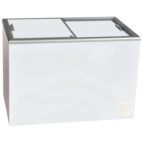 Nova 4 SSL 426L Flat Top Chest Freezer with Solid Sliding Lids  -  Whisk Hospitality