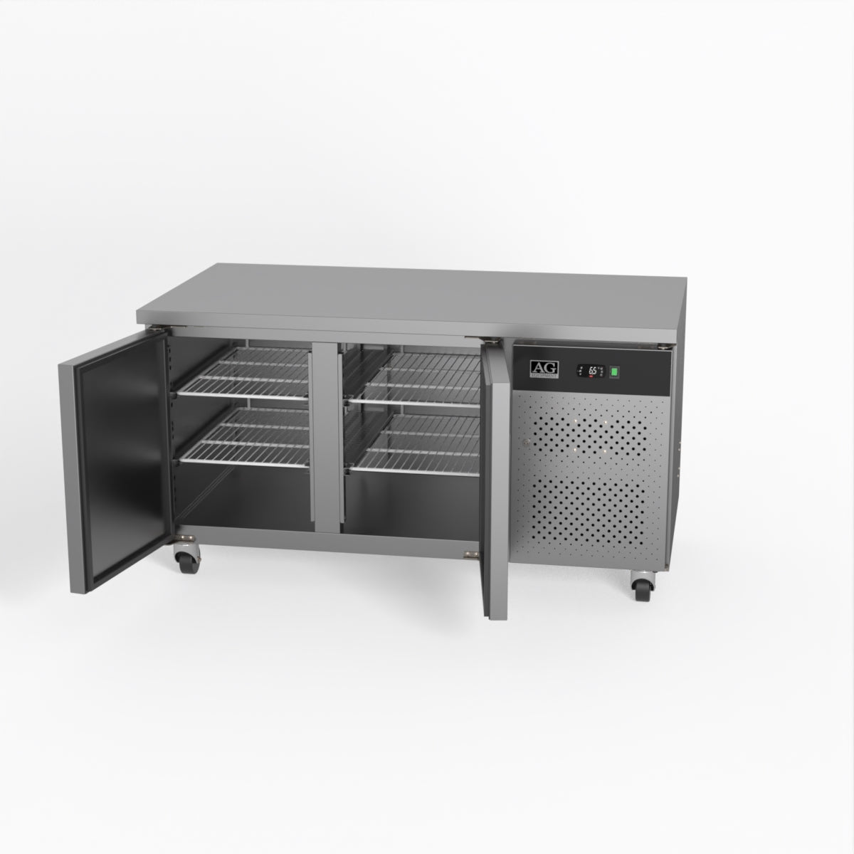 Commercial Two Door Worktop / Under Bench Fridge 800mm Depth