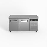 Commercial Two Door Worktop / Under Bench Fridge 800mm Depth