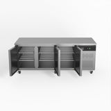 Three Door Commercial Worktop / Under Bench Fridge 800mm Depth