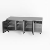 Three Door Commercial Worktop / Under Bench Fridge 800mm Depth