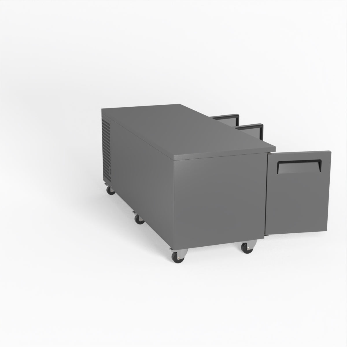 Three Door Commercial Worktop / Under Bench Fridge 800mm Depth