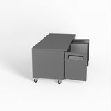 Three Door Commercial Worktop / Under Bench Fridge 800mm Depth