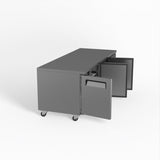 Three Door Commercial Worktop / Under Bench Fridge 800mm Depth