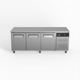 AG Three Door Commercial Worktop / Under Bench Fridge 800mm Depth PAX3100TN